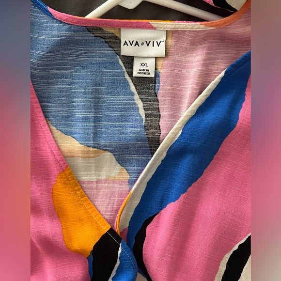 🪩Targets ‘AVA & VIV’ XXL long ballooned sleeved color pop! Fun & Unique dress! - Picture 5 of 6